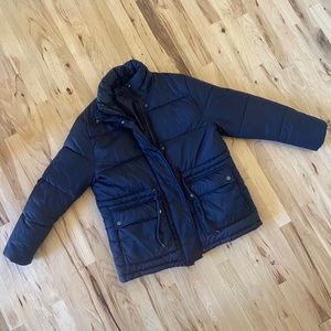 Black H&M puffer coat